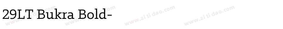 29LT Bukra Bold字体转换